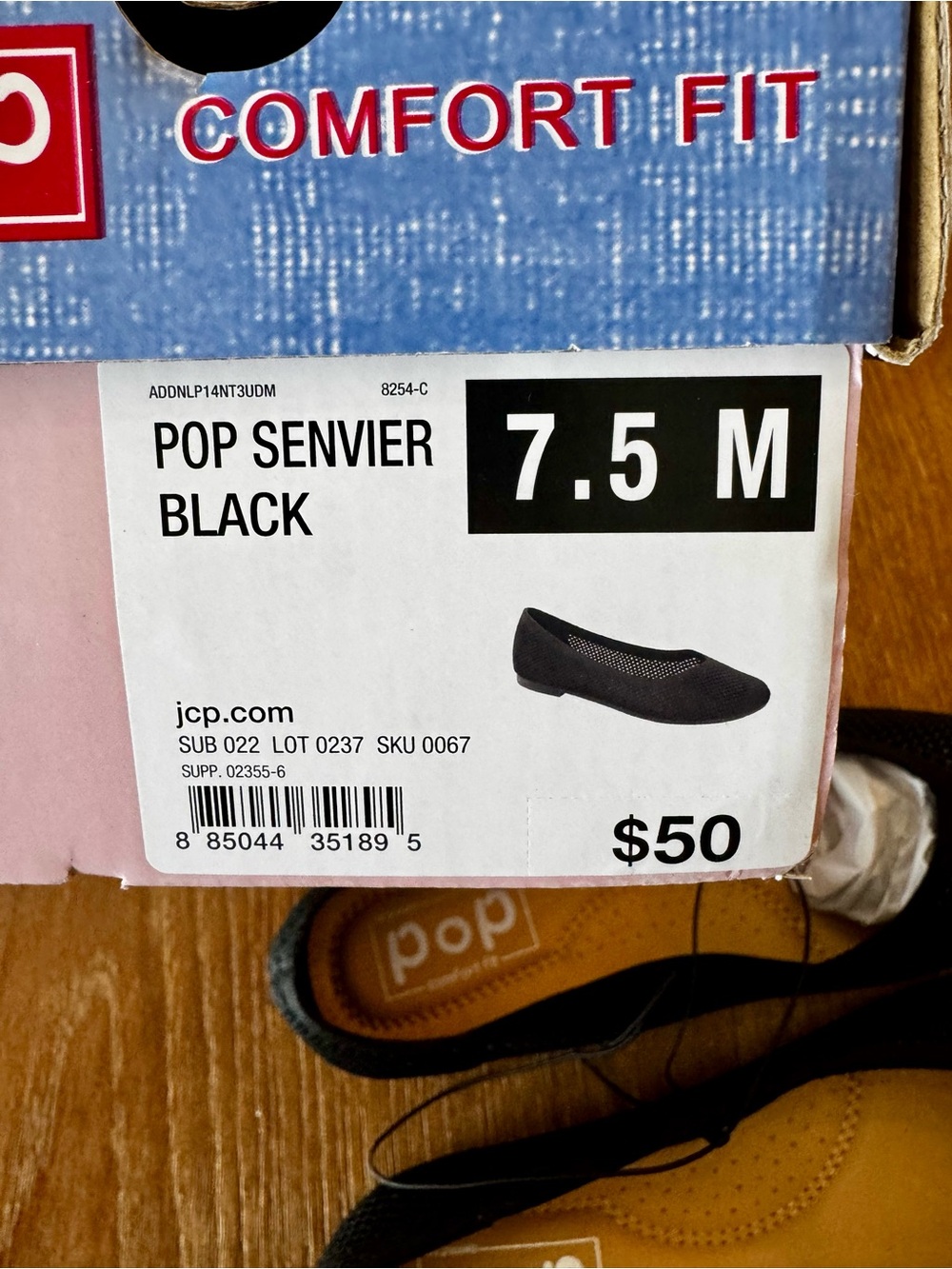 NIB Pop Senvier black soft mesh ballet flats 7.5 - Picture 11 of 13